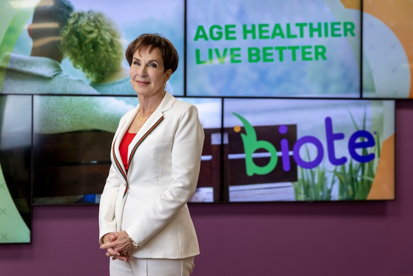 Biote CEO Terry Weber in the company's Irving offices.