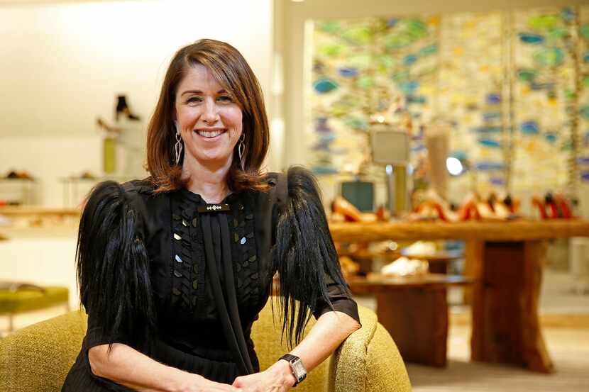 Karen Katz, CEO of the Neiman Marcus Group, poses for a photograph at the store in Dallas,...