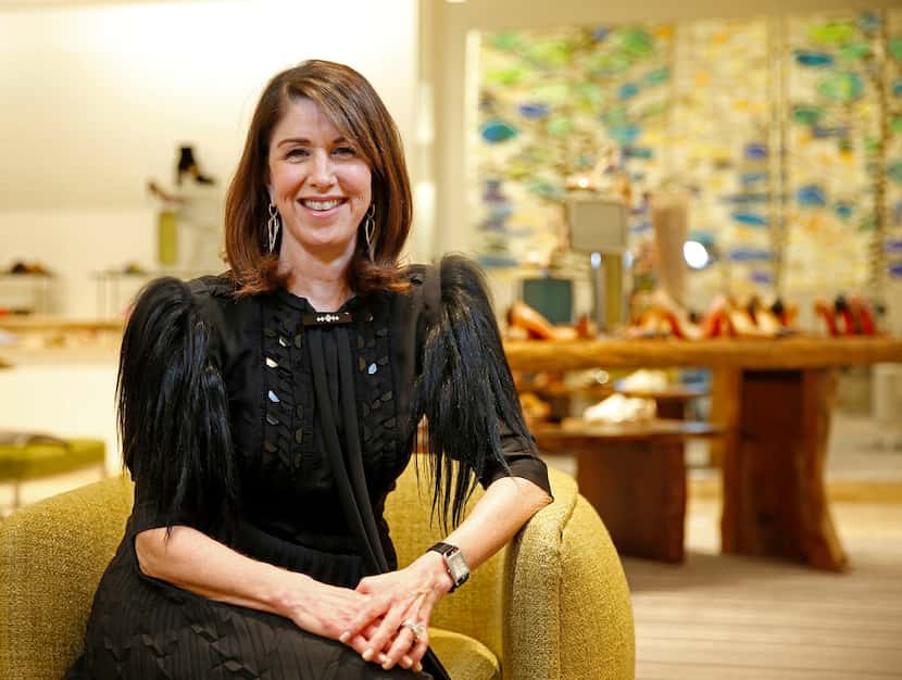 Karen Katz, CEO of the Neiman Marcus Group, poses for a photograph at the store in Dallas,...