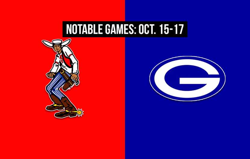 Notable games for the week of Oct. 15-17 of the 2020 season: Arlington Sam Houston vs. Grand...