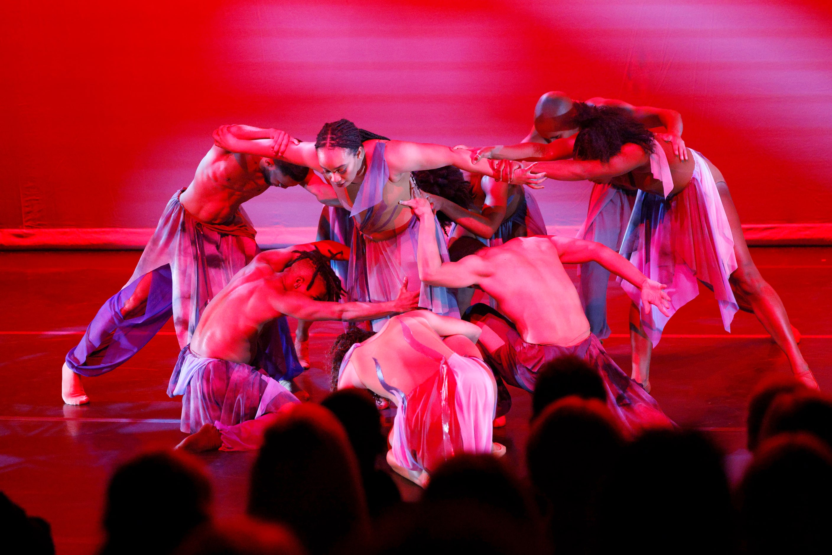 Former Dallas Black Dance Theatre dancers perform “ When the Wind Blows,” choreographed by...