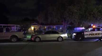 An image from footage captured by Metro Video San Antonio of a residence where San Antonio...