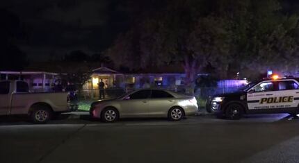 An image from footage captured by Metro Video San Antonio of a residence where San Antonio...