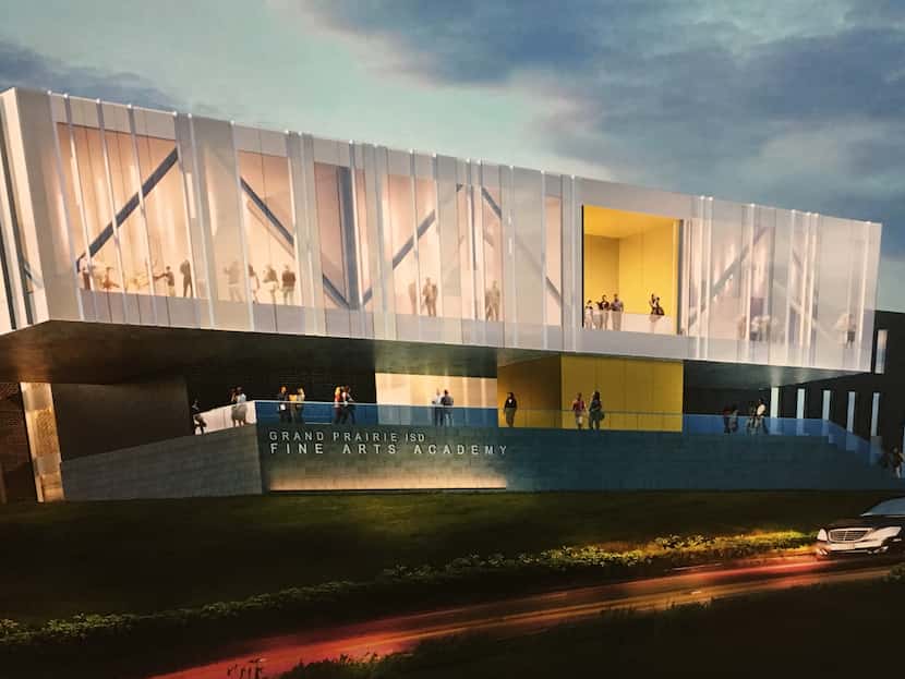  A rendering of what a new Grand Prairie Fine Arts Academy might look like. (Grand Prairie ISD)
