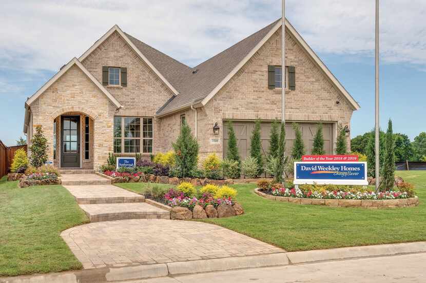 David Weekley homes in Prairie Oaks are priced from the high $200s.