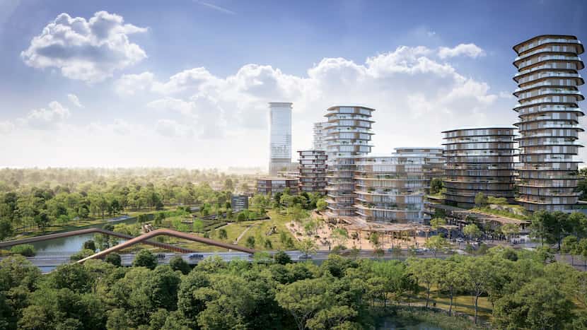 Wilks Development's Firefly Park would have millions of square feet of buildings surrounding...