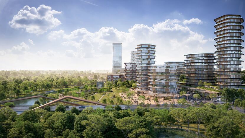 Wilks Development's Firefly Park would have millions of square feet of buildings surrounding...
