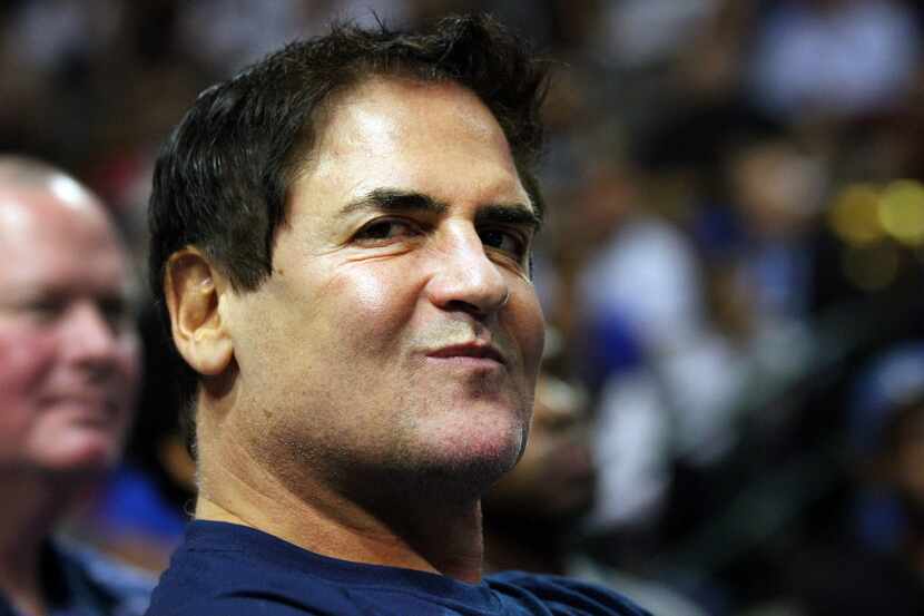 Oct 21, 2015; Dallas, TX, USA; Dallas Mavericks owner Mark Cuban in the stands during the...