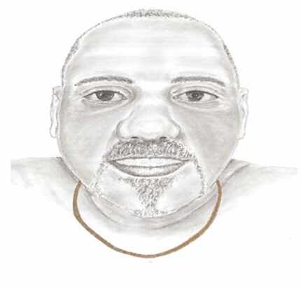 Dallas police released this sketch of a man whose body was found floating in a West Dallas...