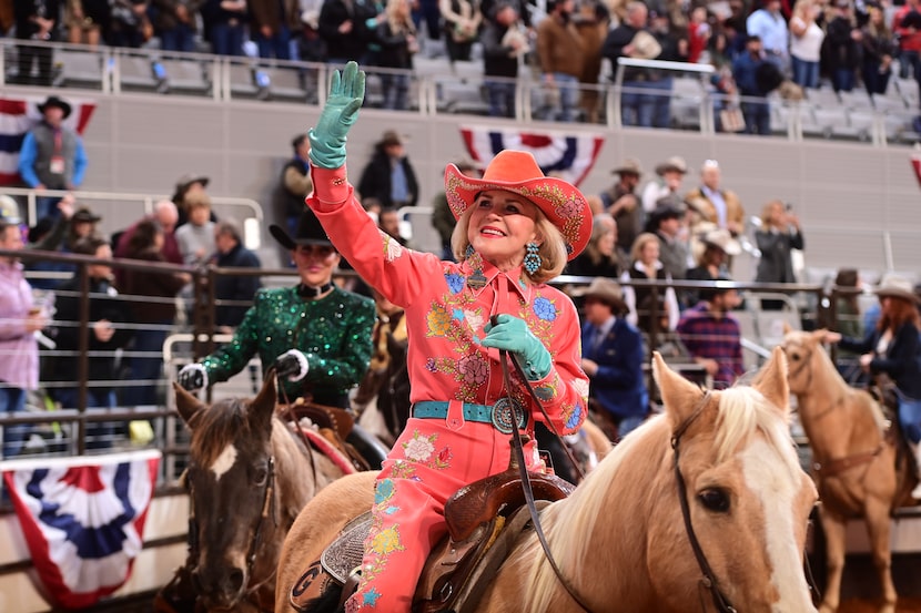 Agather has ridden in the grand entry at the annual Fort Worth Stock Show & Rodeo for 34 years.