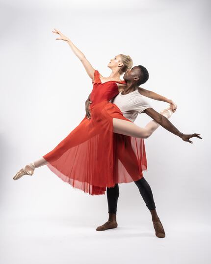 Caroline Atwell and Eugene Barnes III in the Avant Chamber Ballet program "Legacy of...