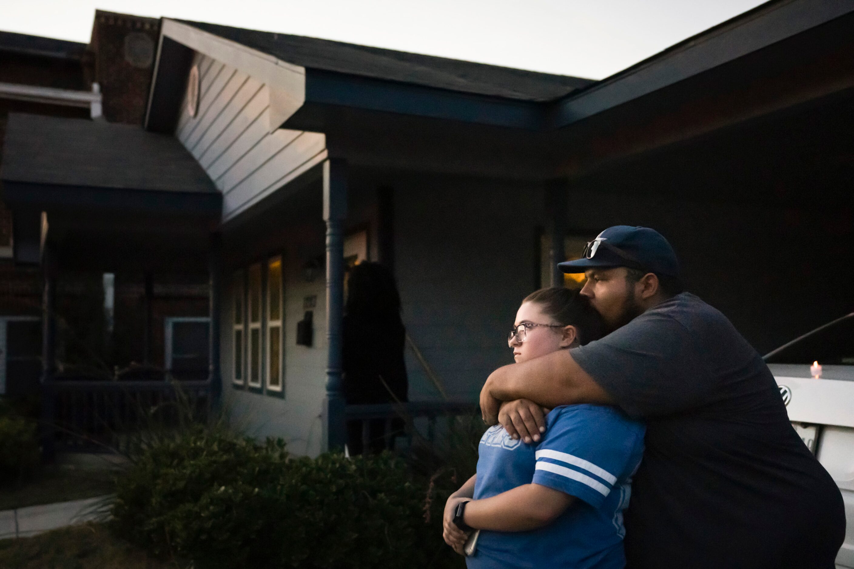 Destinie and Floriberto Bartolo mourn for their friend Atatiana Jefferson who they say they...