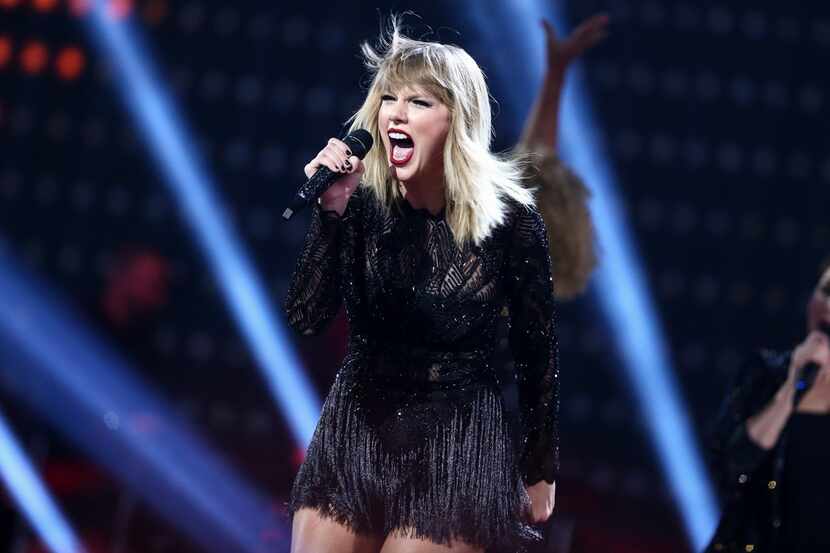 FILE - In this Feb. 4, 2017 file photo, Taylor Swift performs at the DIRECTV NOW Super...