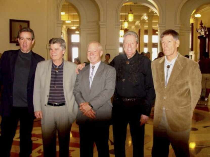 Mark Minton (from left), Lenny Mills, Dennis Mills, Billy  Joe Shine and Gene Haufler were...