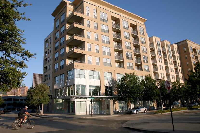 The Vista apartments were part of the original construction at Victory Park.