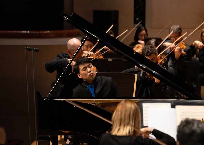 Pianist George Li performs with the Dallas Symphony Orchestra and guest conductor Jaime...