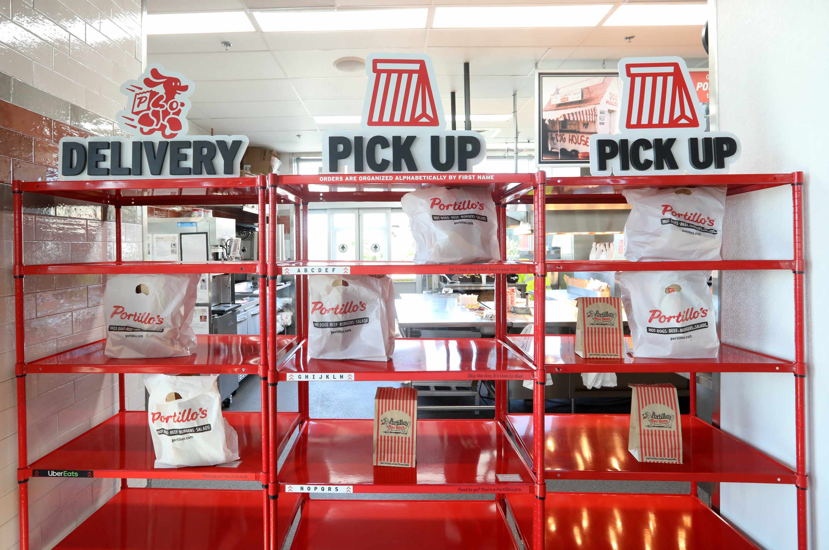 The Portillo's in Allen has an order pick-up area.