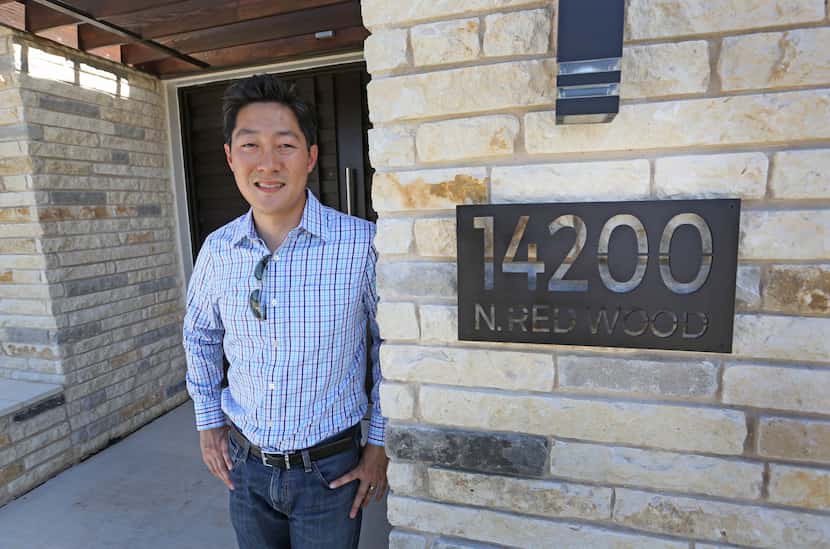 Builder Jimmy Tanghongs is pictured in the New Modern Home, a prototype house he has built,...