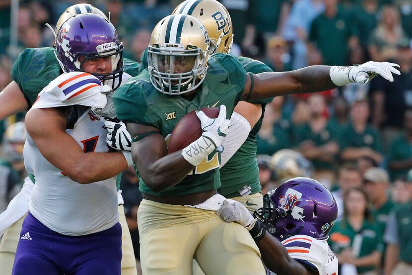 Baylor running back Terence Williams (22) is pictured during the Northwestern State...