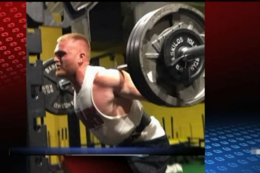 Mark Yontz, 22, an Iowa man who was killed in a weightlifting accident.