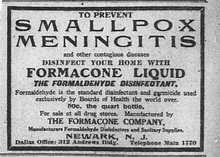 Advertisement from May 10, 1912.