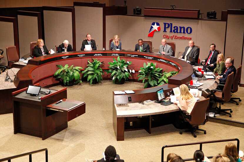 The Plano City Council on Monday, April 9, 2018.