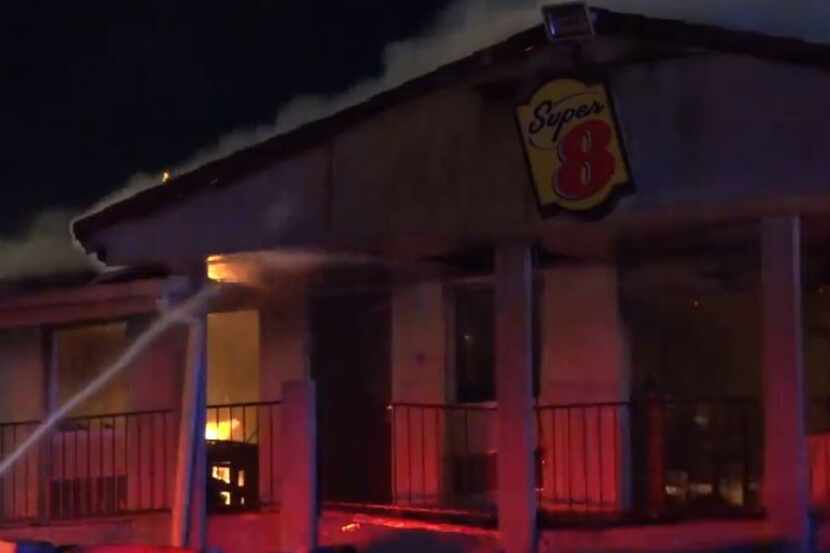 Several fire departments helped battle a blaze at a Super 8 motel in Addison Thursday night...