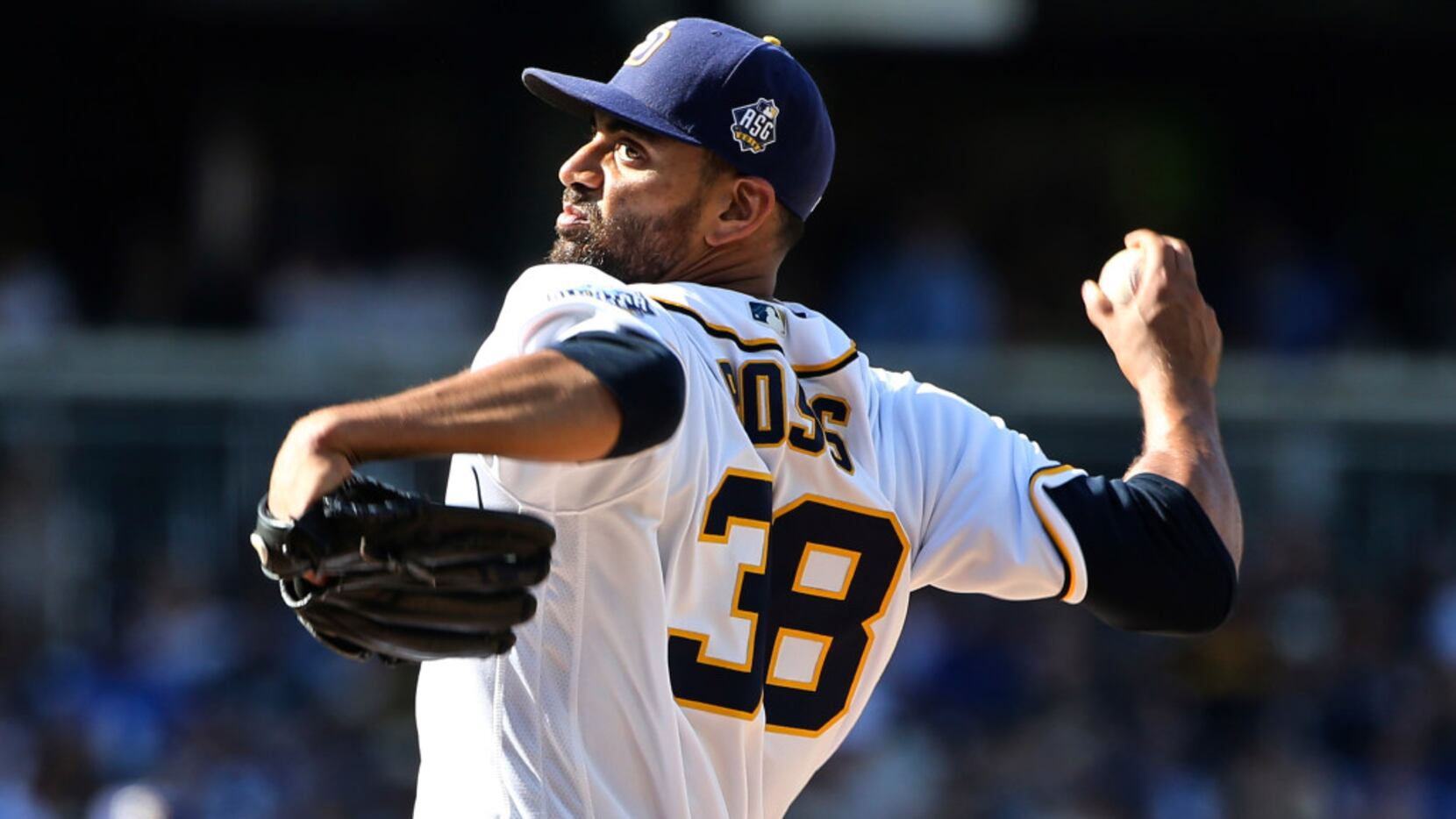 FILE - In this April 4, 2016, file photo, San Diego Padres starting pitcher Tyson Ross...