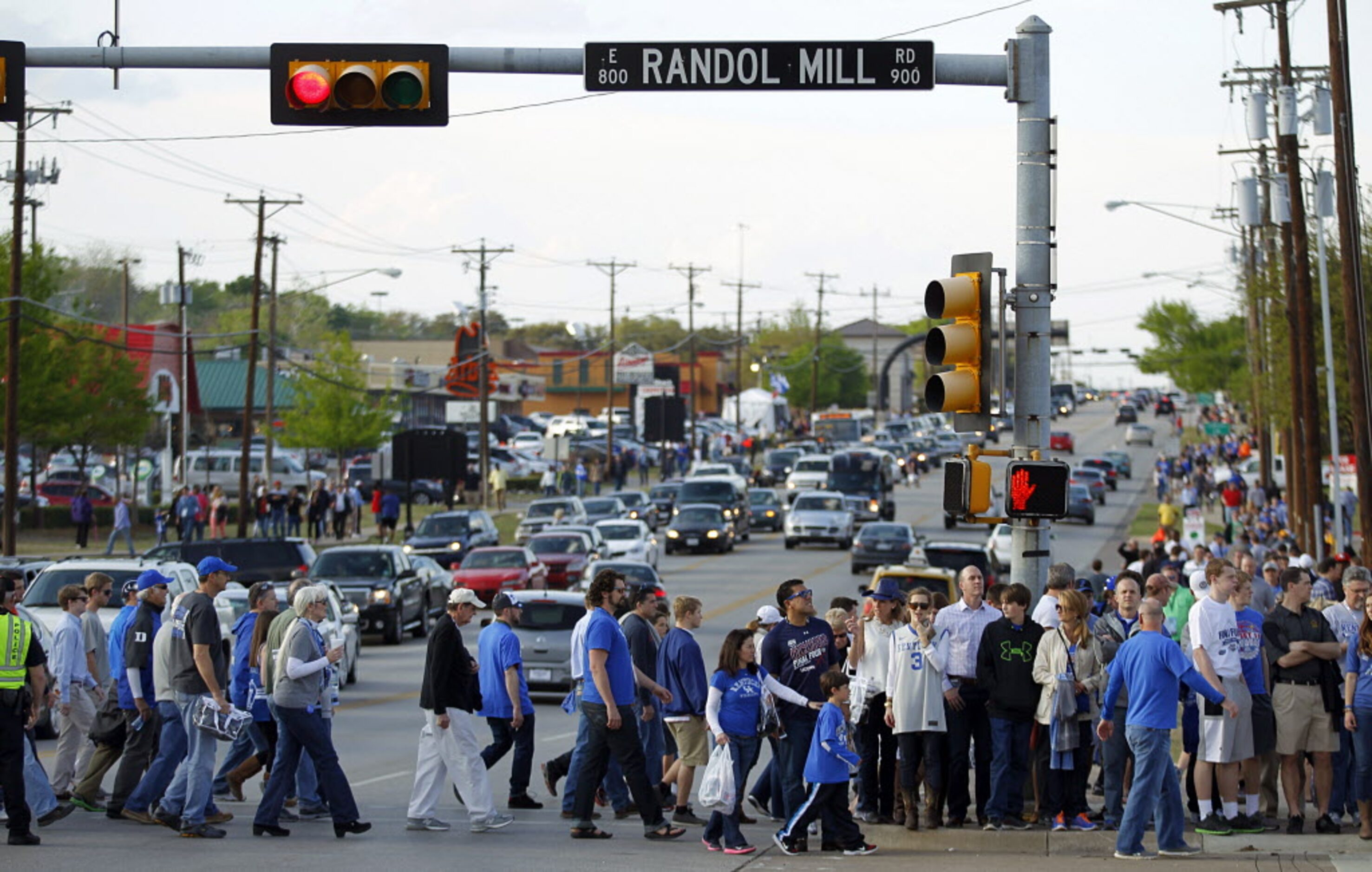 Basketball fans head to AT&T Stadium in Arlington for the NCAA National Basketball...