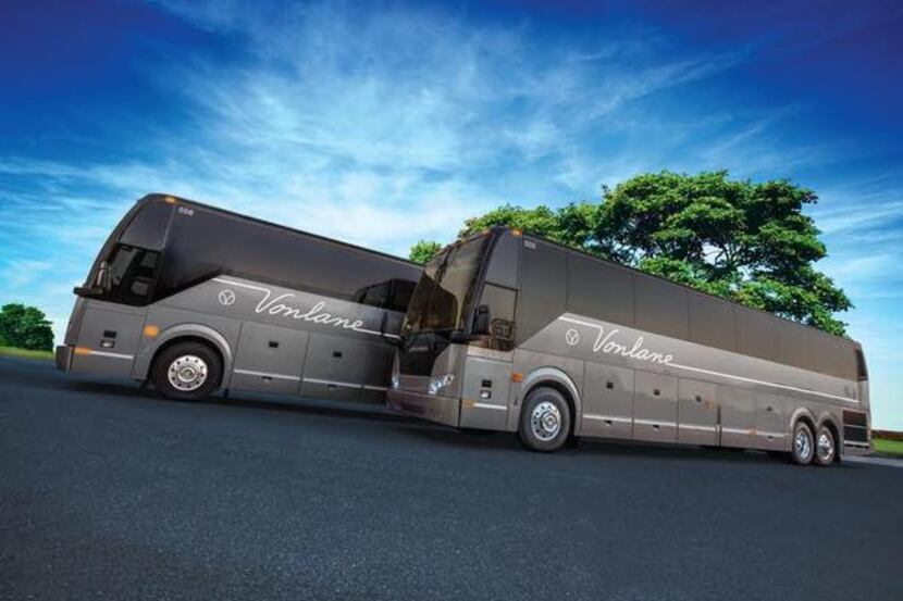 Vonlane buses,  with free food, drinks and Internet service, will compete primarily with...