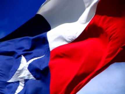  DMN file photo of Texas flag.