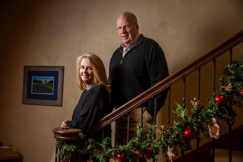 Janet Carter with her husband, Glen Carter, in their University Park home on Dec. 5, 2018. 