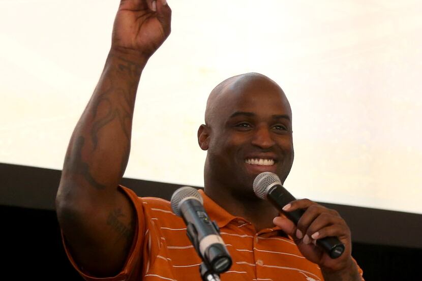 Former University of Texas football player and Heisman Trophy winner Ricky Williams gives...