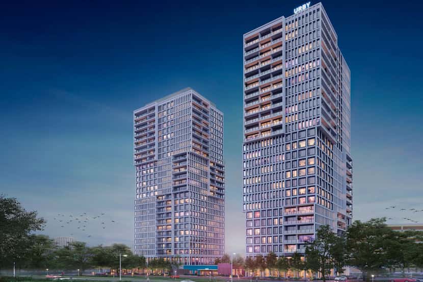 Plans for the first of two Urby towers are moving ahead in Dallas' Design District.