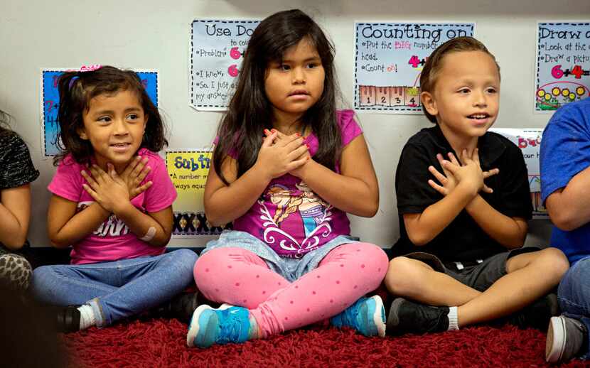 (From left) Kathya Rios, Giselle Reyes and Pablo Molina take part in a mindfulness exercise...