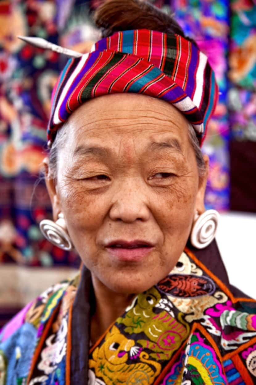 Yuzhen Pan has come several times from China with her textiles to take part in Santa Fe’s...