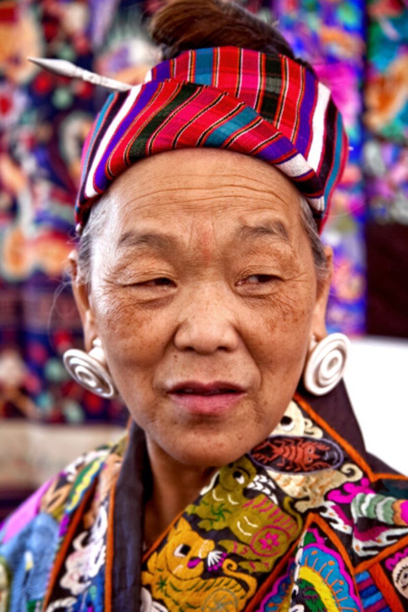 Yuzhen Pan has come several times from China with her textiles to take part in Santa Fe’s...