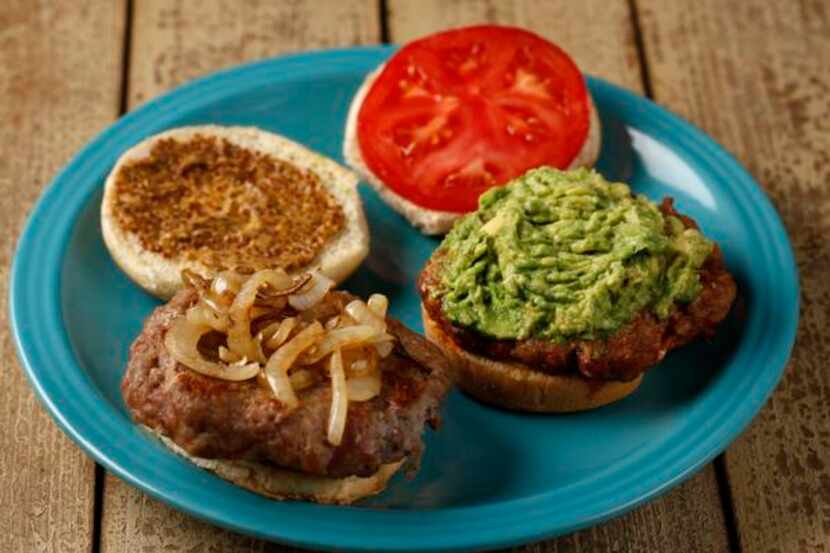 
Break out a selection of toppings, such as caramelized onion, mustard, guacamole, tomato...