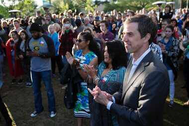 U.S. Rep. Beto O'Rourke, D-El Paso, speaks on his campaign trail for his 2018 election bid...