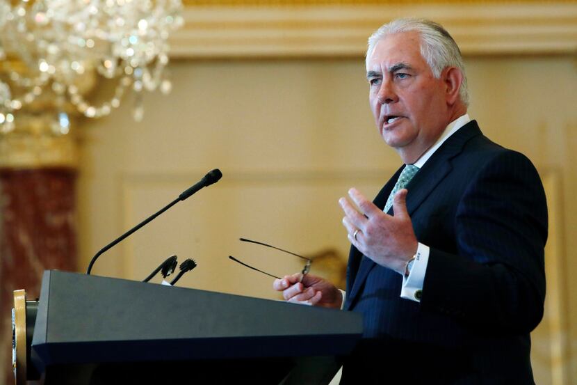 Secretary of State Rex Tillerson is facing negative feedback from a workplace survey. 