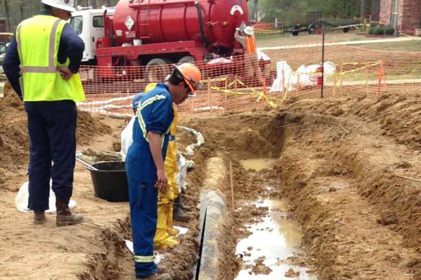 A 22-foot long rupture on Exxon Mobil's Pegasus pipeline sent around 200,000 gallons of...