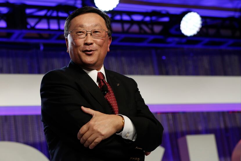 John Chen, chief executive officer of BlackBerry Ltd., speaks during the OASIS: The...