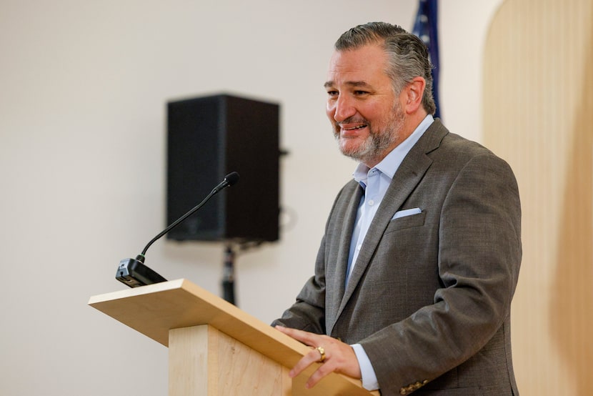 Senator Ted Cruz speaks during an event to announce Google will invest more than $1 billion...