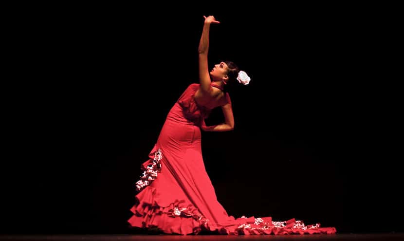 Seville is a great place to catch a flamenco performance, like this one by dancer Andrea...