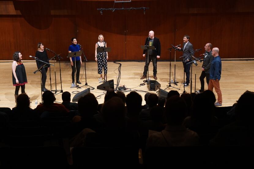 Contemporary vocal ensemble "Roomful of Teeth" performed at Caruth Auditorium in Dallas on...