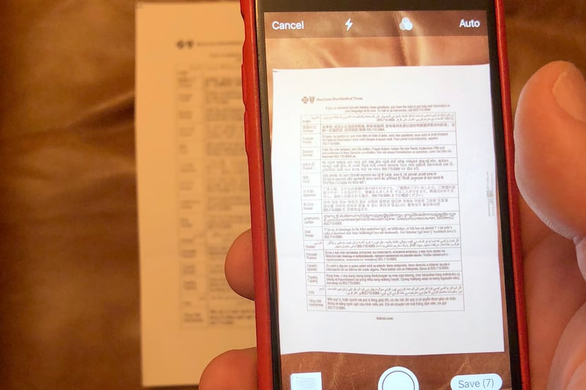 Use the Notes app in iOS to scan documents.