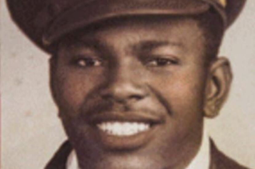 Calvin  Spann shared his experiences as a Tuskegee Airman during World War II with Sammy...