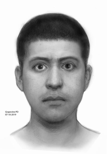 Grapevine police released a sketch of the suspect.