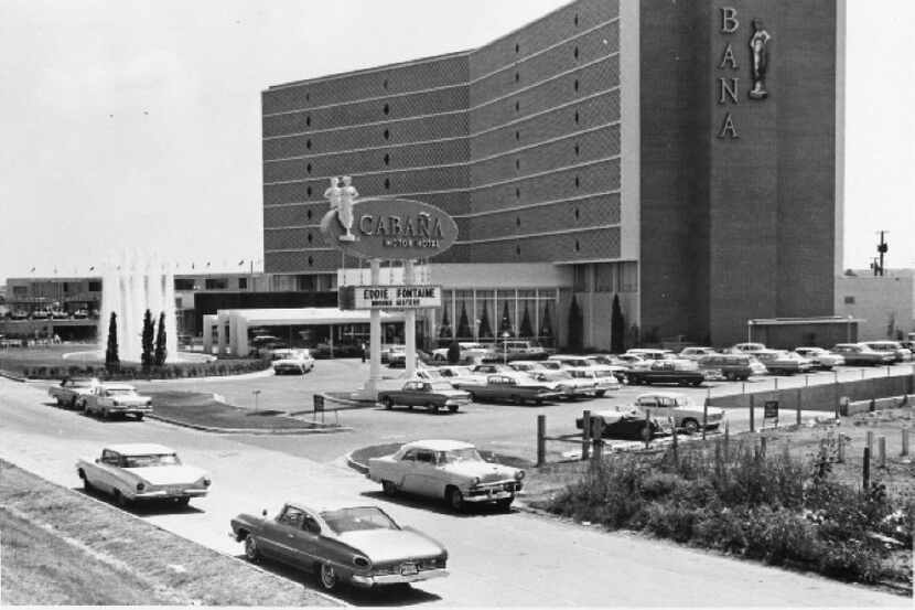 The Cabana Motor Hotel as it looked during its swinging heyday along Stemmons Freeway