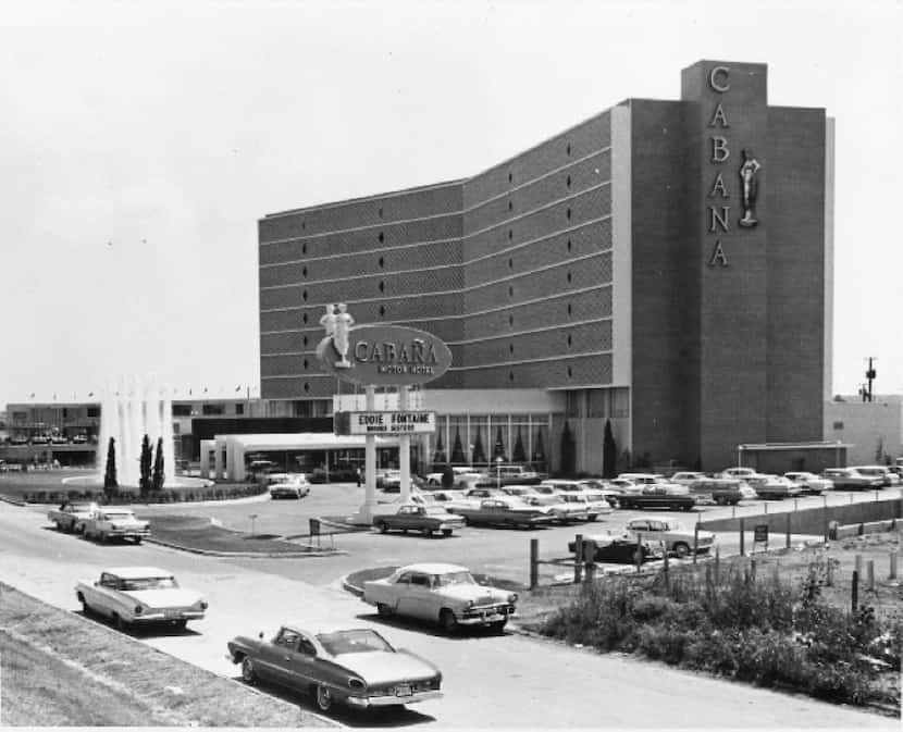 The Cabana Motor Hotel as it looked during its swinging heyday along Stemmons Freeway